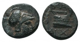 Macedonian Kingdom. Demetrios I Poliorketes. 306-283 B.C. AE unit

Condition: Very Fine

Weight: 1.60 gr
Diameter: 12 mm
