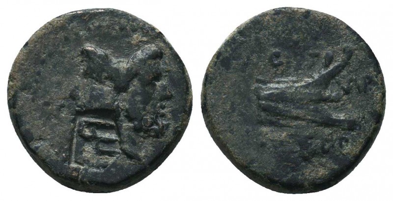 Greek Coin, Uncertain Ae, Janus and Prow

Condition: Very Fine

Weight: 3.50...