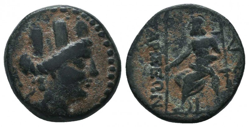 CILICIA. Tarsos. Ae (164-27 BC).

Condition: Very Fine

Weight: 7.50 gr
Dia...