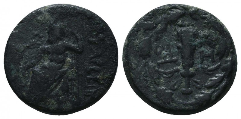 CILICIA. Tarsos. Ae (164-27 BC).

Condition: Very Fine

Weight: 4.70 gr
Dia...