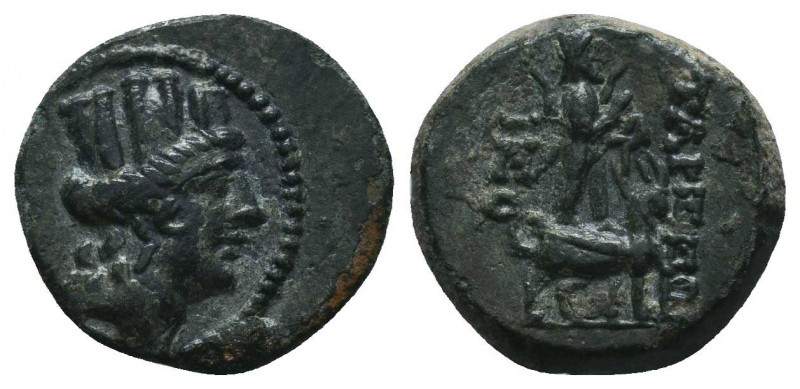 CILICIA. Tarsos. Ae (164-27 BC).

Condition: Very Fine

Weight: 2.30 gr
Dia...