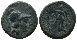 Seleukid Kingdom. (Circa 3rd-1st centuries BC). AE 

Condition: Very Fine

Weight: 7.10 gr
Diameter: 19 mm