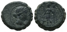 Seleukid Kingdom. (Circa 3rd-1st centuries BC). AE 

Condition: Very Fine

Weight: 5.70 gr
Diameter: 17 mm