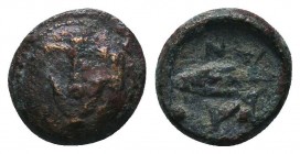Seleukid Kingdom. (Circa 3rd-1st centuries BC). AE 

Condition: Very Fine

Weight: 1.20 gr
Diameter: 10 mm