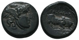 Seleukid Kingdom. (Circa 3rd-1st centuries BC). AE 

Condition: Very Fine

Weight: 8.40 gr
Diameter: 19 mm