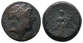 Seleukid Kingdom. (Circa 3rd-1st centuries BC). AE 

Condition: Very Fine

Weight: 5.20 gr
Diameter: 18 mm