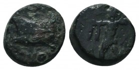 Seleukid Kingdom. (Circa 3rd-1st centuries BC). AE 

Condition: Very Fine

Weight: 1.90 gr
Diameter: 11 mm