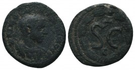 Macrinus (217-218), Syria: Antiochia ad Orontem, c. AD 217-218 AE

Condition: Very Fine

Weight: 5.40 gr
Diameter: 19 mm
