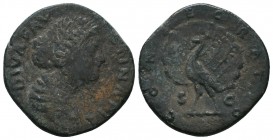 Diva Faustina II (+176 AD). AE Sestertius

Condition: Very Fine

Weight: 19.30 gr
Diameter: 29 mm