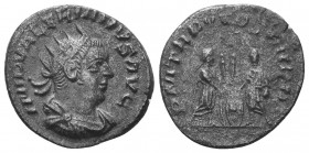 Valerian AR Antoninianus. Antioch, 255-256 BC.

Condition: Very Fine

Weight: 3.00 gr
Diameter: 20 mm
