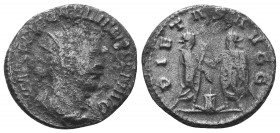 Gallienus AR Antoninianus. Antioch,

Condition: Very Fine

Weight: 2.60 gr
Diameter: 20 mm