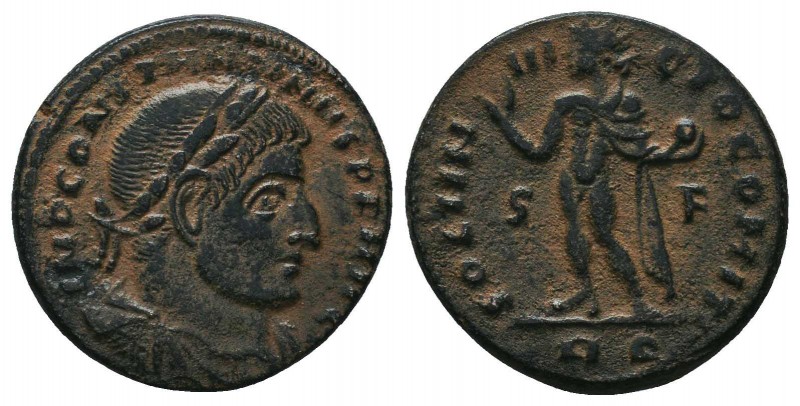 Constantine I as Caesar; 306-307 AD. Ae Follis,

Condition: Very Fine

Weigh...