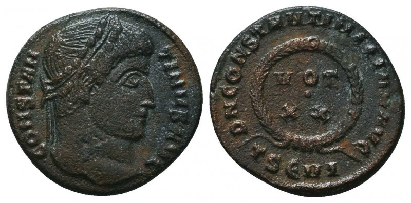 Constantine I as Caesar; 306-307 AD. Ae Follis,

Condition: Very Fine

Weigh...