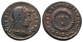 Crispus. Caesar, A.D. 317-326. AE follis

Condition: Very Fine

Weight: 2.80 gr
Diameter: 18 mm