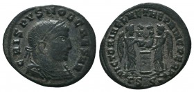 Crispus. Caesar, A.D. 317-326. AE follis

Condition: Very Fine

Weight: 2.90 gr
Diameter: 20 mm