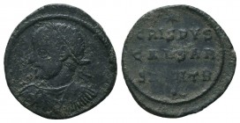 Crispus. Caesar, A.D. 317-326. AE follis

Condition: Very Fine

Weight: 1.90 gr
Diameter: 18 mm