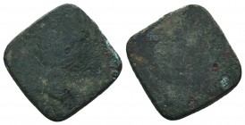 Jewelery weight as coin, A.D. 400-404. AE

Condition: Very Fine

Weight: 4.30 gr
Diameter: 17 mm