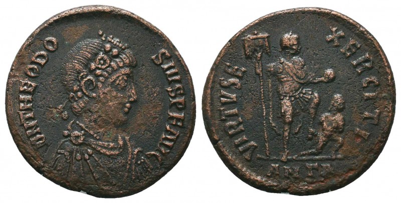 Theodosius II; 402-450 AD, Ae,

Condition: Very Fine

Weight: 5.40 gr
Diame...