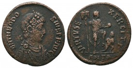 Theodosius II; 402-450 AD, Ae,

Condition: Very Fine

Weight: 5.40 gr
Diameter: 22 mm