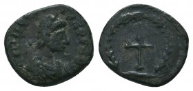 Theodosius II; 402-450 AD, Ae,

Condition: Very Fine

Weight: 1.10 gr
Diameter: 13 mm