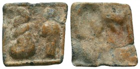Roman lead tessera with a depiction of a sacrifice 
or a mythological scene
(ca 1st/3rd cent.)


Condition: Very Fine

Weight: 3.80 gr
Diamete...