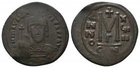 Maurice Tiberius. 582-602. AE 

Condition: Very Fine

Weight: 10.80 gr
Diameter: 26 mm