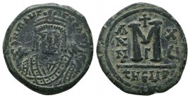 Maurice Tiberius. 582-602. AE 

Condition: Very Fine

Weight: 11.60 gr
Diameter: 27 mm