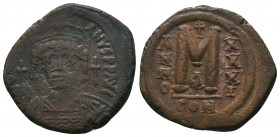 Maurice Tiberius. 582-602. AE 

Condition: Very Fine

Weight: 16.80 gr
Diameter: 34 mm