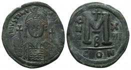 Justinian I. AE Follis , Circa 527-565 AD.

Condition: Very Fine

Weight: 20.00 gr
Diameter: 33 mm