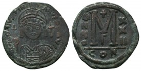 Justinian I. AE Follis , Circa 527-565 AD.

Condition: Very Fine

Weight: 22.40 gr
Diameter: 39 mm