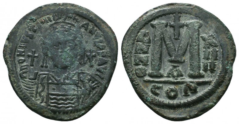 Justinian I. AE Follis , Circa 527-565 AD.

Condition: Very Fine

Weight: 15...