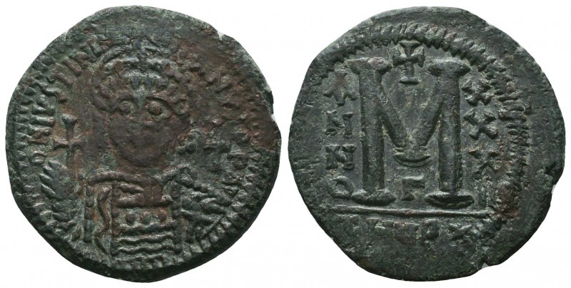 Justinian I. AE Follis , Circa 527-565 AD.

Condition: Very Fine

Weight: 17...
