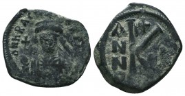 Justinian I. AE Half Follis , Circa 527-565 AD.

Condition: Very Fine

Weight: 10.00 gr
Diameter: 33 mm