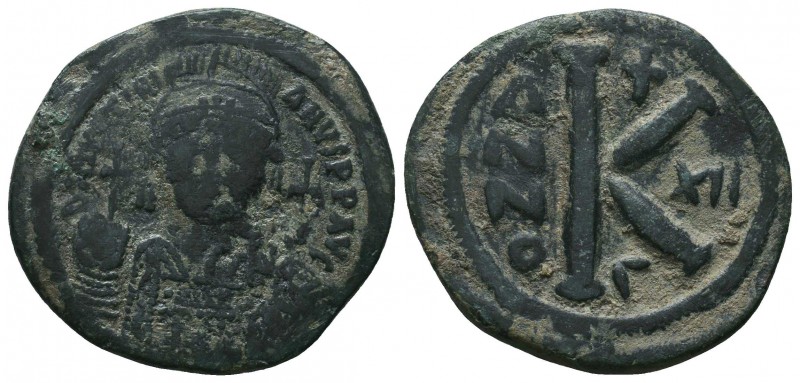Justinian I. AE Half Follis , Circa 527-565 AD.

Condition: Very Fine

Weigh...