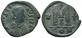 Justinian I AE Follis 527-565 AD

Condition: Very Fine

Weight: 10.00 gr
Diameter: 25 mm