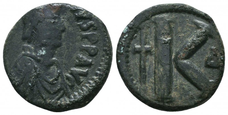 Justinian I AE Follis 527-565 AD

Condition: Very Fine

Weight: 8.30 gr
Dia...