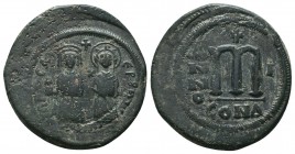 Justin II , with Sophia (565-578 AD). AE Follis

Condition: Very Fine

Weight: 13.70 gr
Diameter: 27 mm