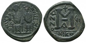 Justin II , with Sophia (565-578 AD). AE Follis

Condition: Very Fine

Weight: 12.80 gr
Diameter: 29 mm