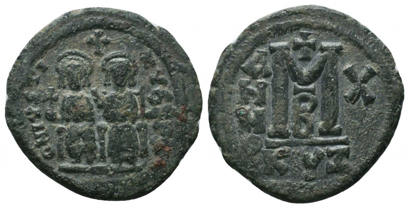 Justin II , with Sophia (565-578 AD). AE Follis

Condition: Very Fine

Weigh...