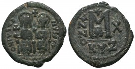 Justin II , with Sophia (565-578 AD). AE Follis

Condition: Very Fine

Weight: 6.60 gr
Diameter: 21 mm