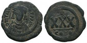 Tiberius II. Constantinus Ae, 578 - 582 AD.

Condition: Very Fine

Weight: 7.50 gr
Diameter: 27 mm