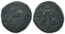 Maurice Tiberius Follis, AD 586-587 AE

Condition: Very Fine

Weight: 12.40 gr
Diameter: 29 mm