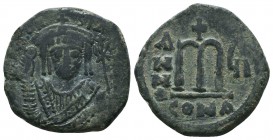 Maurice Tiberius Follis, AD 586-587 AE

Condition: Very Fine

Weight: 11.10 gr
Diameter: 27 mm