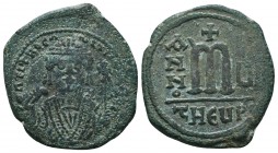 Maurice Tiberius Follis, AD 586-587 AE

Condition: Very Fine

Weight: 11.10 gr
Diameter: 31 mm