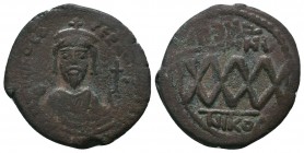Phocas (602-610 AD). AE Follis

Condition: Very Fine

Weight: 12.40 gr
Diameter: 32 mm