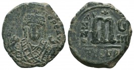 Phocas (602-610 AD). AE Follis

Condition: Very Fine

Weight: 10.50 gr
Diameter: 27 mm