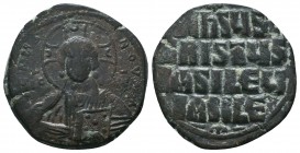Anonymous Follis AE 9th - 10th Century AD. 

Condition: Very Fine

Weight: 14.70 gr
Diameter: 32 mm