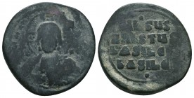Anonymous Follis AE 9th - 10th Century AD. 

Condition: Very Fine

Weight: 12.20 gr
Diameter: 31 mm