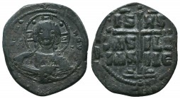Anonymous Follis AE 9th - 10th Century AD. 

Condition: Very Fine

Weight: 11.40 gr
Diameter: 28 mm