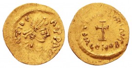 Maurice Tiberius. Constantinople
AV Tremissis

Condition: Very Fine

Weight: 11.80 gr
Diameter: 28 mm